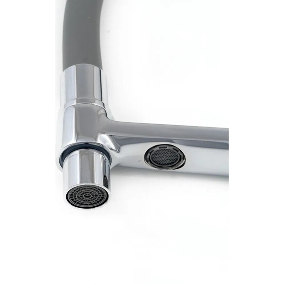 Смеситель для кухни Diadonna D49-19028, чёрный, Цвет производителя: хром чёрный - фото 5