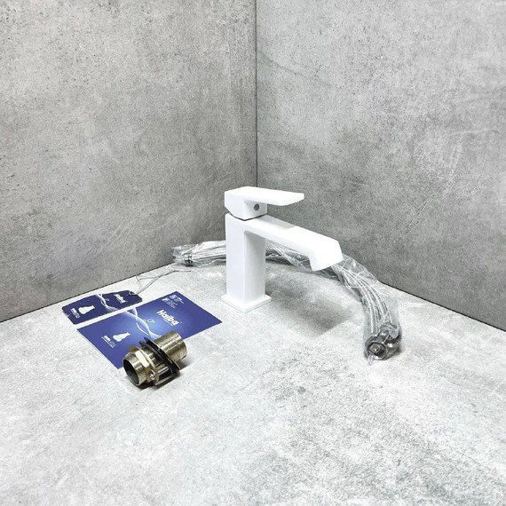 Смеситель для раковины Haiba HB10575-8, белый - фото 4