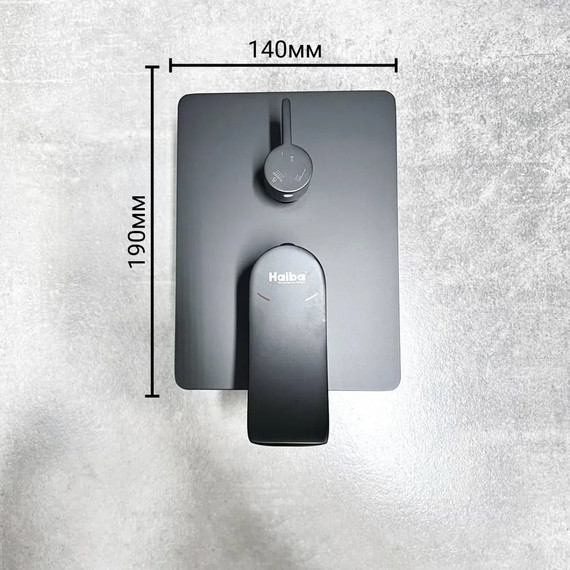 Душевая система для ванны Haiba HB80553-7, чёрный - фото 5