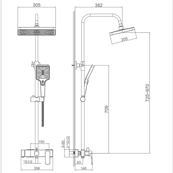 Душевая стойка Haiba HB24512 - фото 10