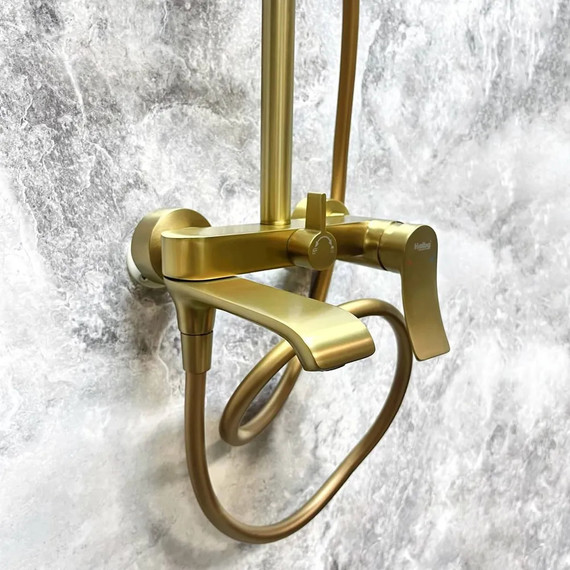 Душевая стойка Haiba HB24553-5, золото - фото 3