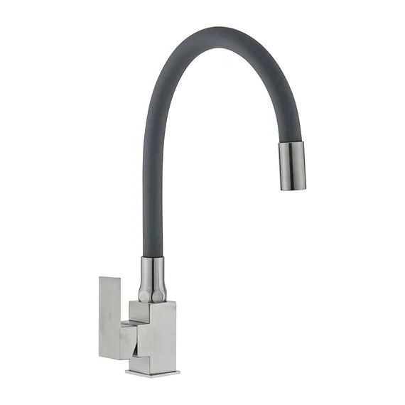 Смеситель для кухни Potato P58130S-6, чёрный/сатин - фото 