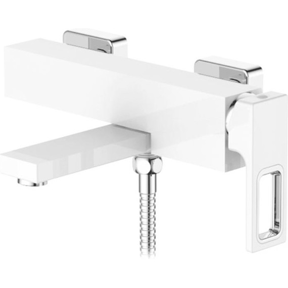 Смеситель для ванны Gerhans K13027W, белый/хром, Цвет производителя: белый, хром - фото 