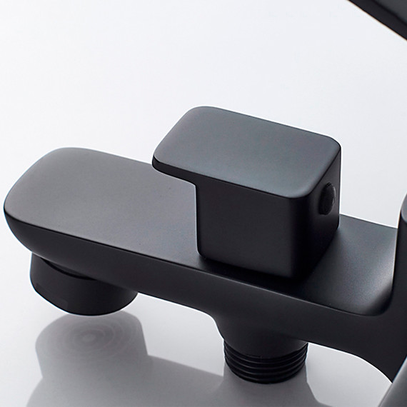 Смеситель для ванны Ledeme L3280B, чёрный - фото 7