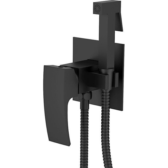 Набор для гигиенического душа Gerhans K15214B, чёрный - фото 