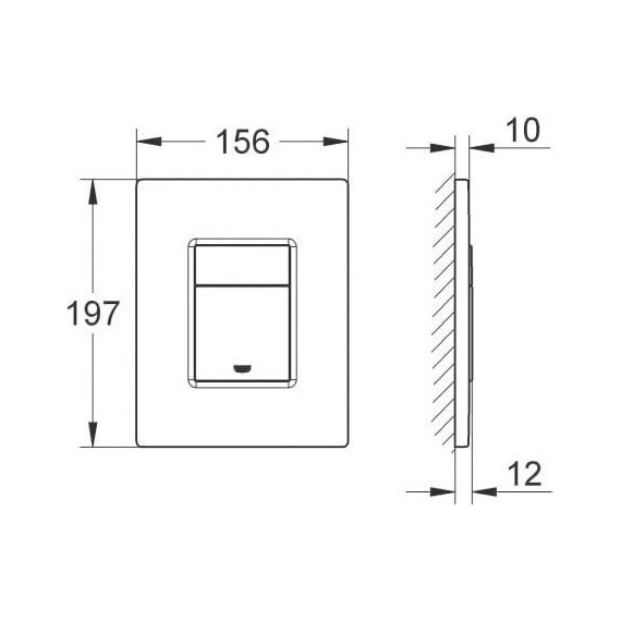 Инсталляция с подвесным унитазом комплект: Grohe Rapid SL 38772001+38732A00 с подвесным безободковым унитазом Aquatek Вега AQ1904-00 сиденье микролифт, крепление, кнопка смыва графит глянцевый, Цвет производителя: графит глянцевый - фото 9