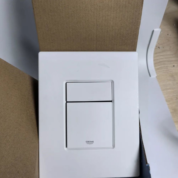 Инсталляция с подвесным унитазом комплект: Grohe Rapid SL 38772001+38732WM0 с подвесным безободковым унитазом Azario Fonti AZ-402W сиденье микролифт, крепление, кнопка смыва белый матовый, Цвет производителя: белый матовый - фото 13