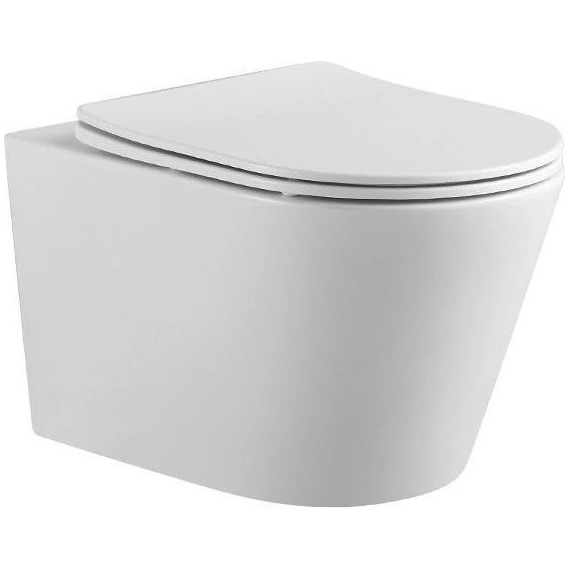 Инсталляция с подвесным унитазом комплект: Grohe Rapid SL 38772001+38732A00 с подвесным безободковым унитазом Aquatek Вега AQ1905-00 сиденье микролифт, крепление, кнопка смыва графит глянцевый, Цвет производителя: графит глянцевый - фото 3