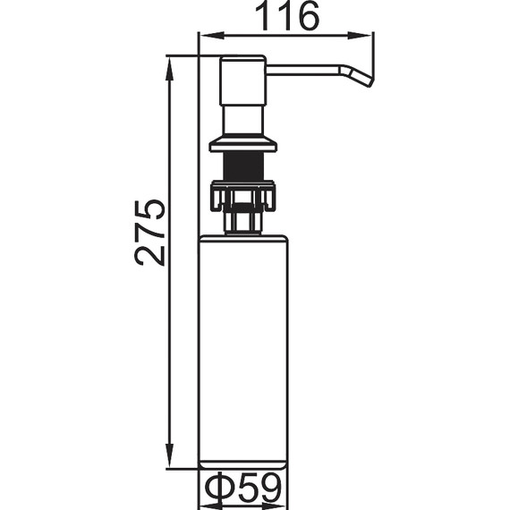 Дозатор для жидкого мыла Ledeme L405-1, цвет сатин - фото 6
