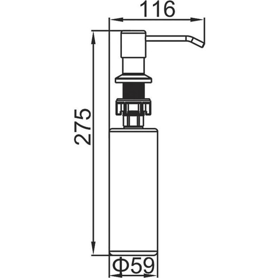 Дозатор для жидкого мыла Ledeme L405U, цвет графит - фото 2