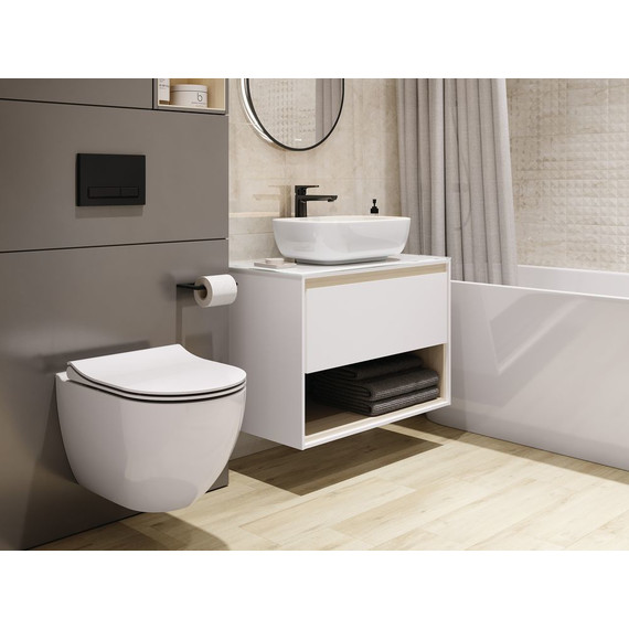 Инсталляция с подвесным унитазом комплект: Cersanit LINK PRO LP 64916 с подвесным унитазом Brasko Smart CO DPL EO SLIM сиденье дюропласт, крепление - фото 3