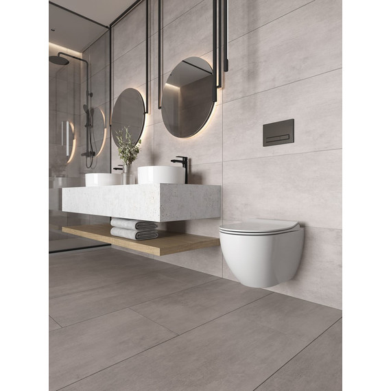 Унитаз подвесной безободковый Cersanit Brasko Smart Clean ON DPL EO Slim LP A64824 с тонкой крышкой микролифт - фото 16