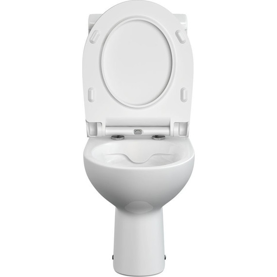 Унитаз-компакт безободковый Cersanit Nature Clean ON 011 3/5 DPL EO Slim A65410 с крышкой микролифт - фото 3