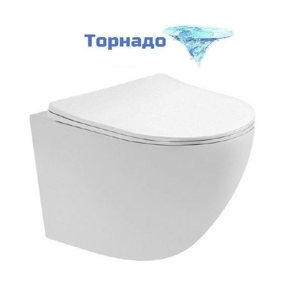 Инсталляция с подвесным унитазом комплект: Grohe Rapid SL 38772001+38732A00 с подвесным безободковым унитазом Aquatek Европа AQ1900T-00 сиденье микролифт, крепление, кнопка смыва графит глянцевый (система смыва Торнадо), Цвет производителя: графит глянцевый - фото 3