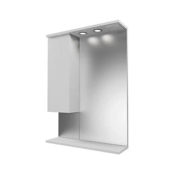 Комплект мебели Mirsant Next 60 см (раковина Next 60), белый (тумба + зеркало) - фото 6