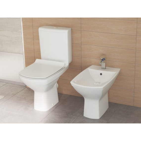 Унитаз-компакт Cersanit Carina СLEAN ON 011 3/5 с крышкой микролифт - фото 14