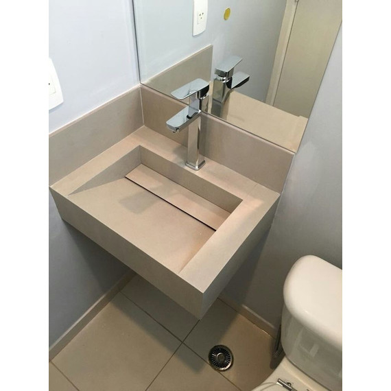 Дизайнерская раковина из керамогранита 60х60 см (вариант 2) цвет индивидуальный - фото 3