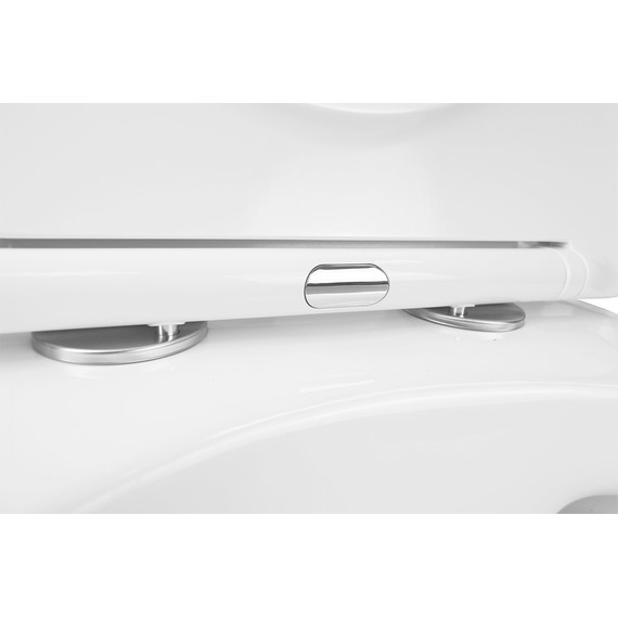 Инсталляция с подвесным унитазом комплект: Grohe Rapid SL 38772001+38732GL0 с подвесным безободковым унитазом Azario Grado AZ-0046 SP сиденье микролифт, крепление, кнопка смыва золото глянцевое, Цвет производителя: золото глянцевое - фото 9