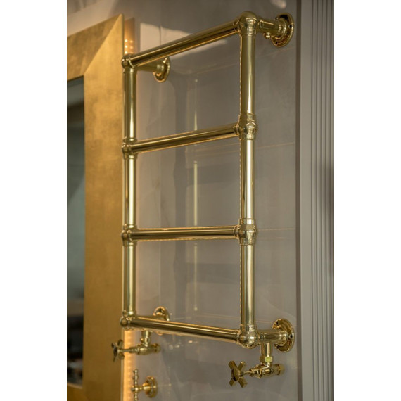 Полотенцесушитель водяной Boheme Imperiale П4 500х750 мм 719, золото - фото 