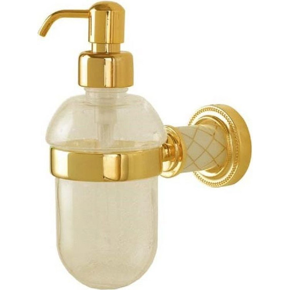 Дозатор для жидкого мыла Boheme Murano Gold 10912-W-G, золото - фото 
