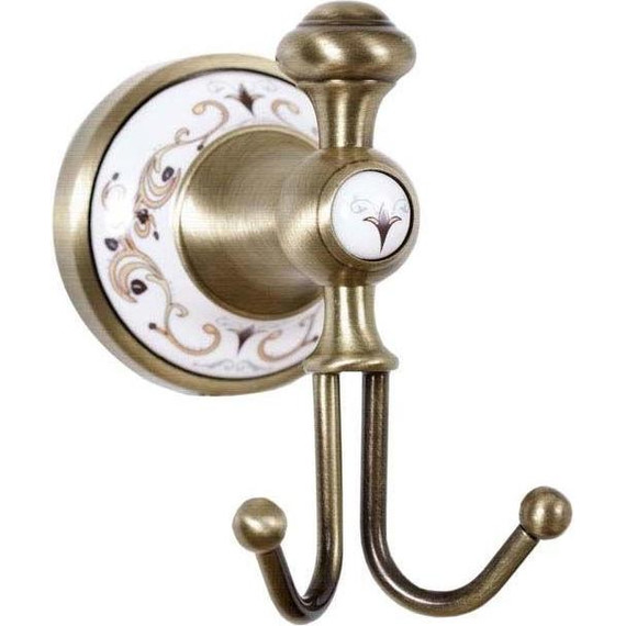 Двойной крючок Boheme Provanse 10806, бронза, Цвет производителя: бронза - фото 