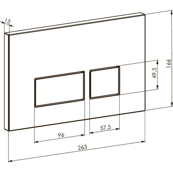 Кнопка смыва Boheme 664-CR - фото 2