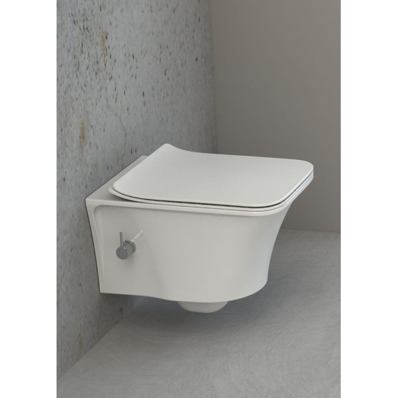 Унитаз-биде подвесной безободковый Boheme Mirage 965-2 - фото 2