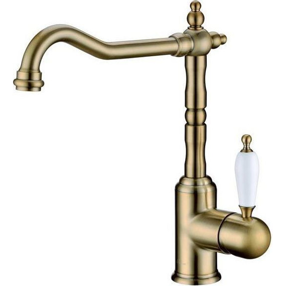 Смеситель для кухни Boheme Crystal 101-CRST, бронза - фото 