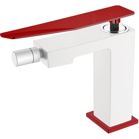 Смеситель для биде Boheme Q 146-WR.2, white red - фото 