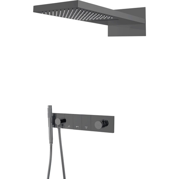 Душевая система для душа Boheme Zodiac 132-SGM, shine gun metal - фото 