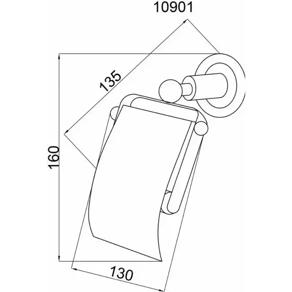 Держатель для туалетной бумаги Boheme Murano Crome 10901-CH-CR, chrome - фото 3