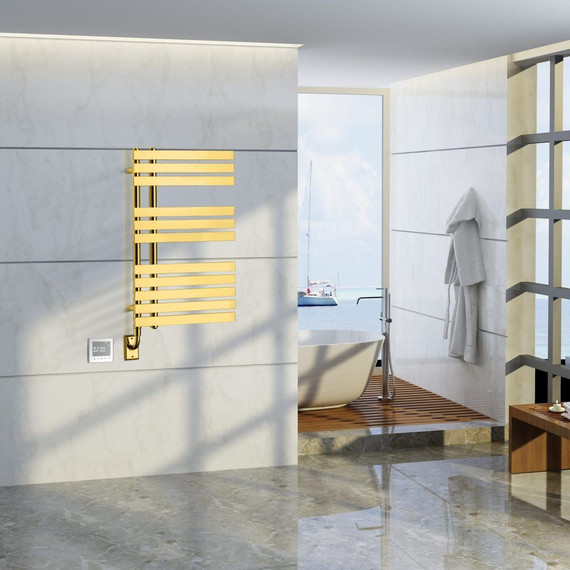 Полотенцесушитель электрический Boheme Venturo П11 80х900 мм 721-G, gold - фото 3