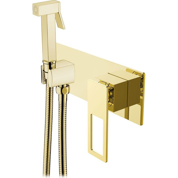 Набор для гигиенического душа Boheme Q 147-GG, золото, Цвет производителя: золото - фото 