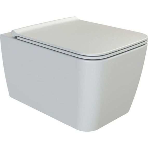 Унитаз подвесной безободковый Boheme Zen 967-SET-W с крышкой микролифт, Цвет производителя: белый - фото 