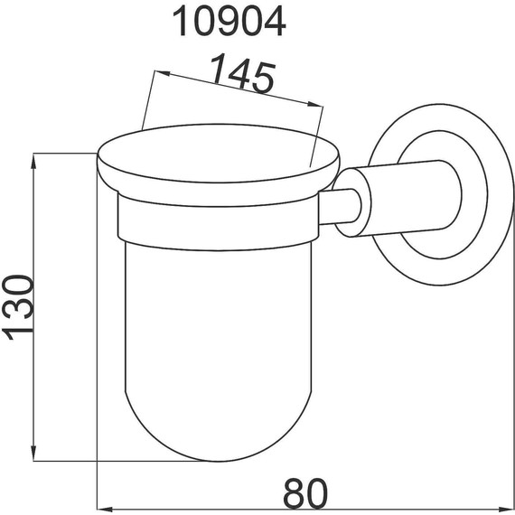 Стакан для зубных щеток Boheme Murano Bronze 10904-B-BR, бронза - фото 2