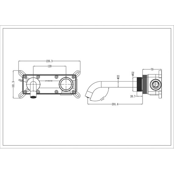 Смеситель для раковины Boheme Tech 158/2-NB, nickel brush - фото 2