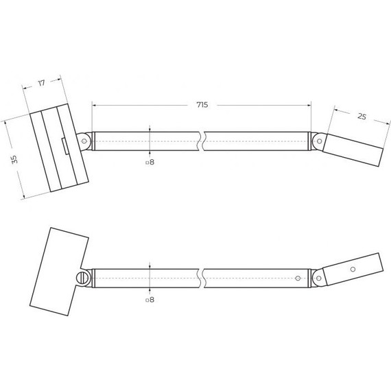 Шторка для ванны Cezares Liberta LIBERTA-V-1-TB-90/155-C-Cr 90 см (стекло 8 мм), хром/прозрачное - фото 4