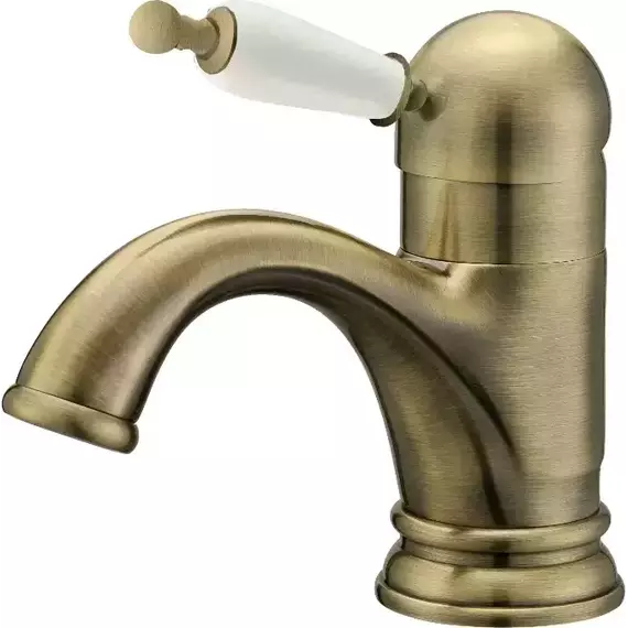 Смеситель для биде Boheme Medici Ripresa 306-MR-W, белый/бронза - фото 