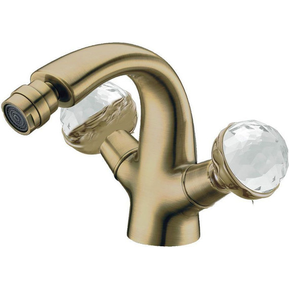 Смеситель для биде Boheme Medici 316-SW белый, бронза - фото 