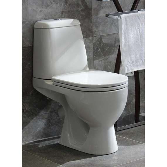 Унитаз-компакт Sanita Luxe MAX WC.CC/Max/2-DM/WHT.G/S1 с крышкой микролифт - фото 