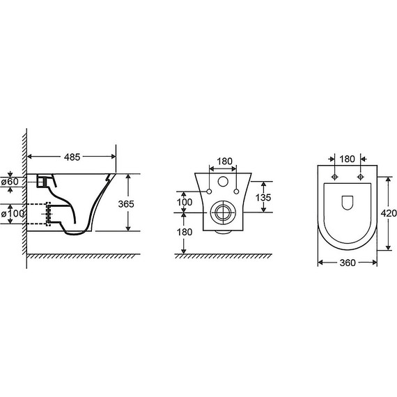 Инсталляция с подвесным унитазом комплект: Loranto 4501 с подвесным унитазом Azario Round AZ-2617E сиденье микролифт - фото 17