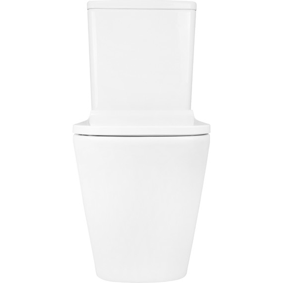 Унитаз-компакт безободковый Azario Quadro AZ-2175 UQ1 с крышкой микролифт, белый (Система смыва торнадо) - фото 10