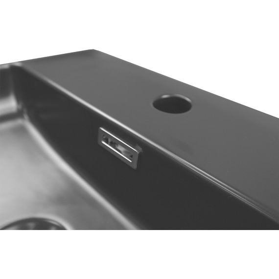 Раковина подвесная Azario 42 см AZ-2177-MB, черный матовый - фото 3