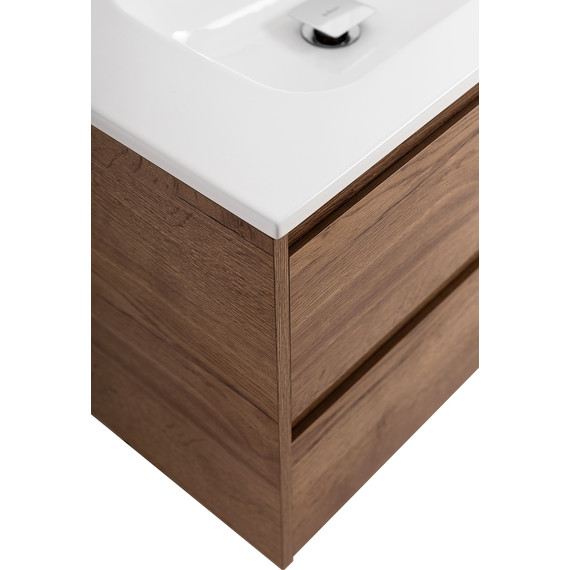 Тумба подвесная с раковиной BelBagno KRAFT-1400-4C-SO-2-RT 140 см, Rovere Tabacco - фото 11