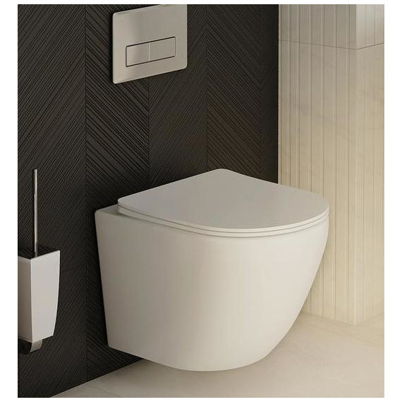 Унитаз подвесной безободковый Iddis Blanco BLARNSEi25, Цвет производителя: белый - фото 