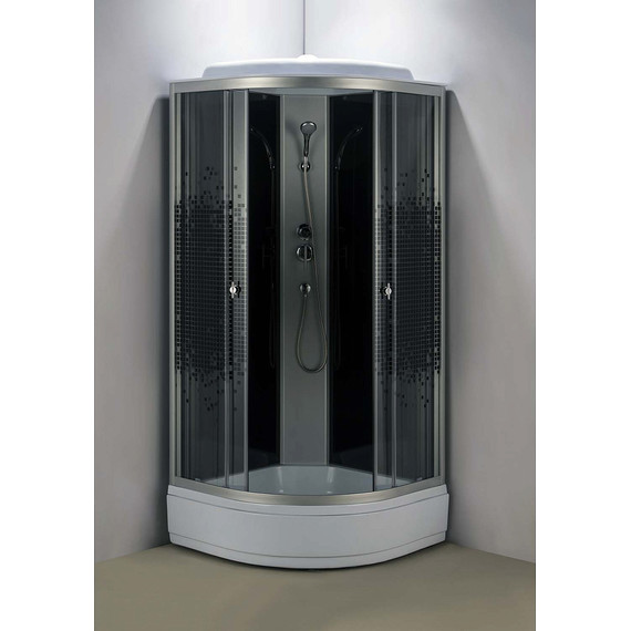 Душевая кабина Loranto 100х100 см CS-1000-13ТМ/М, хром/мозаика - фото 3