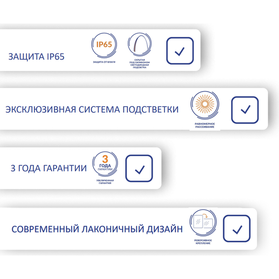 Зеркало Cersanit Eclipse Fusion 80 см A64815 - фото 11