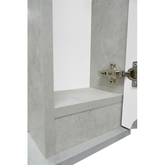 Зеркало-шкаф Loranto Florena 70 см CS00090037, темный бетон - фото 5