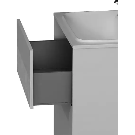 Тумба подвесная с раковиной AM.PM Func 60 см M8FFUX0602WM, белая матовая, Цвет фасада: белый матовый - фото 10