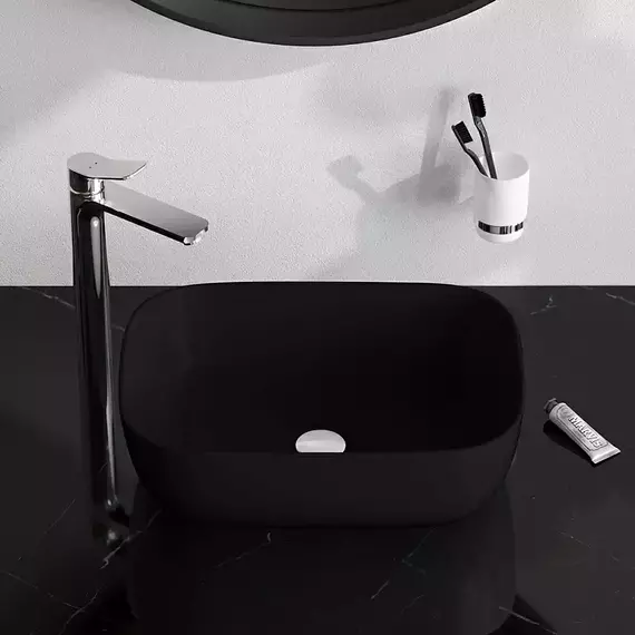 Раковина-чаша Am.Pm Func 45 см M8FWCC10450BM, чёрная матовая - фото 2